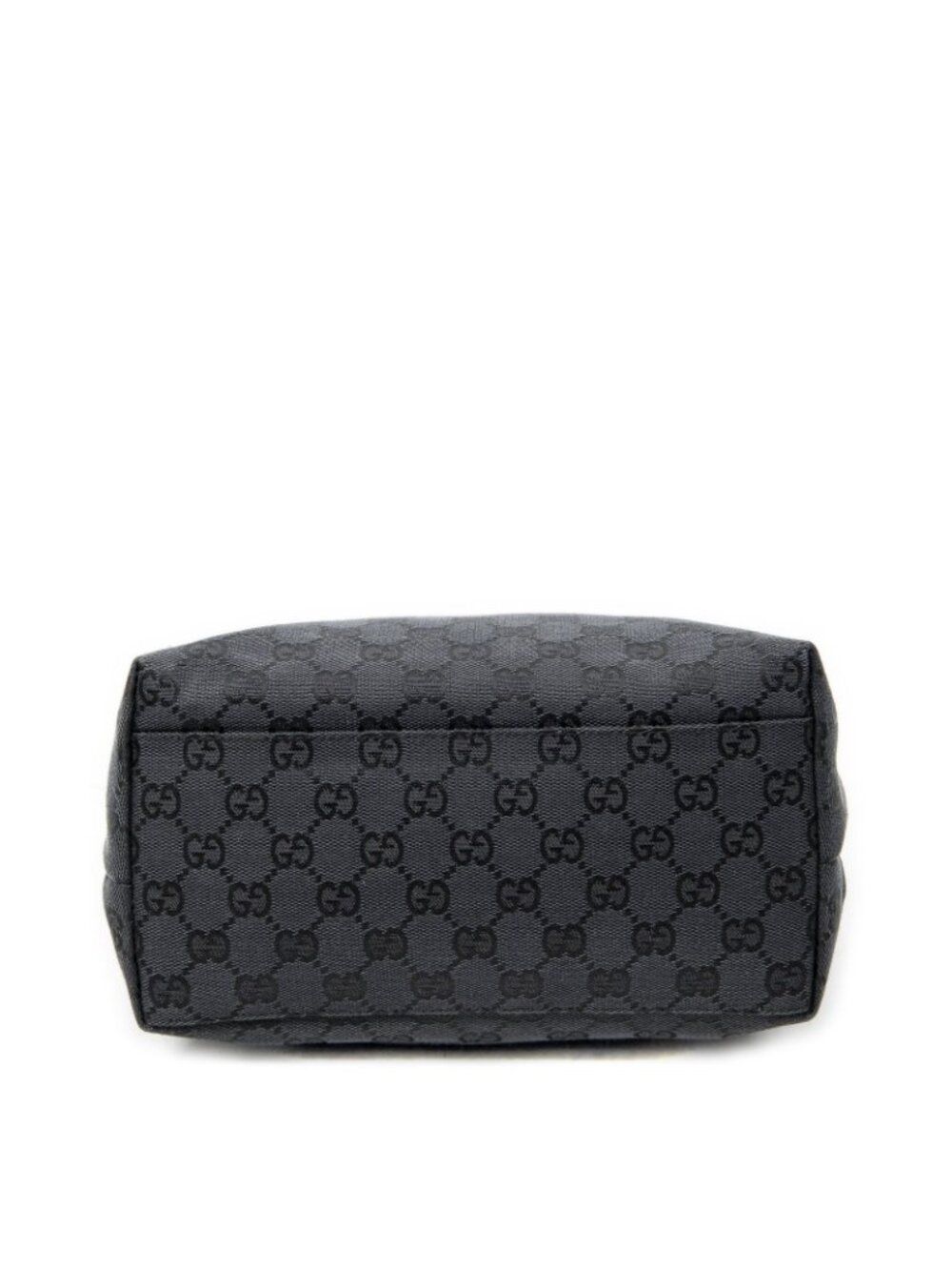 Gucci Front Slip Pocket Hobo Black GG Canvas - Picture 6 of 10
